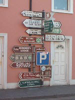 Ireland Road Sign